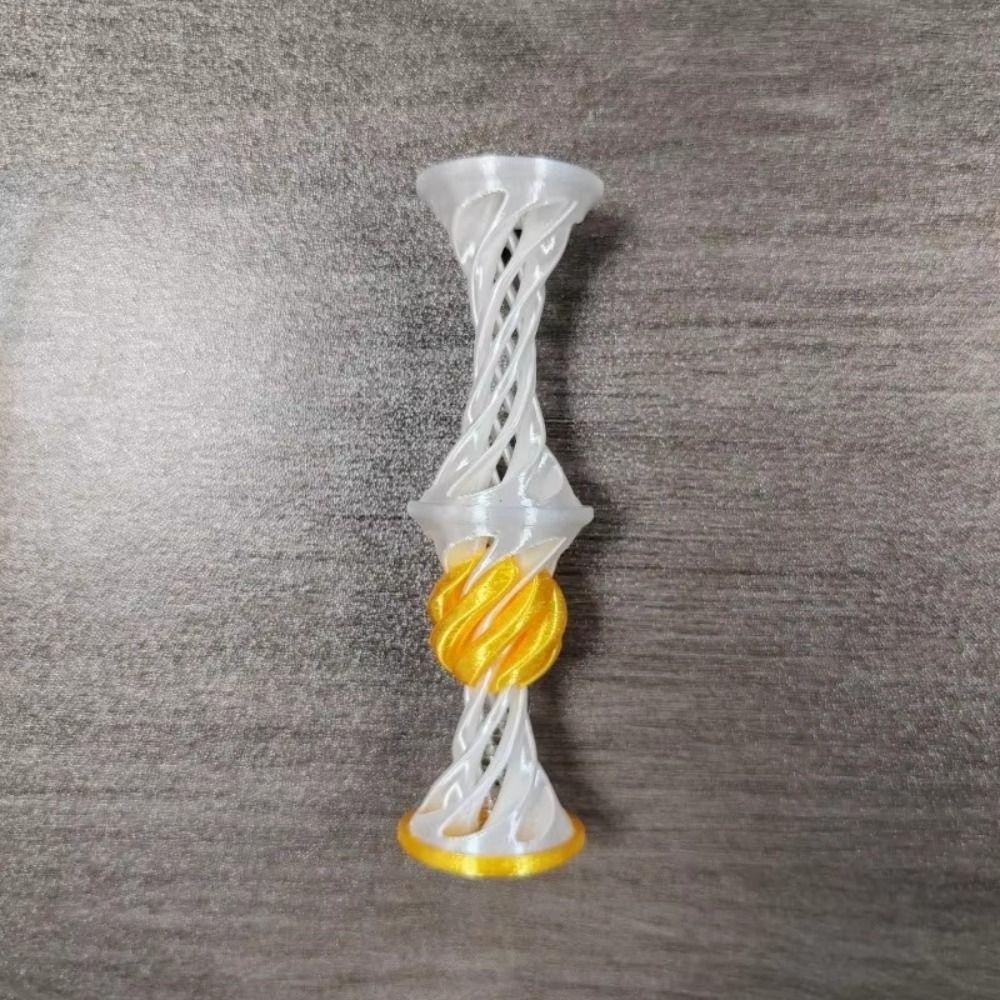 Double Layer Impossible Pyramid Passthrough Three-dimensional Diversification 3D Printing Spiral Desktop Decoration