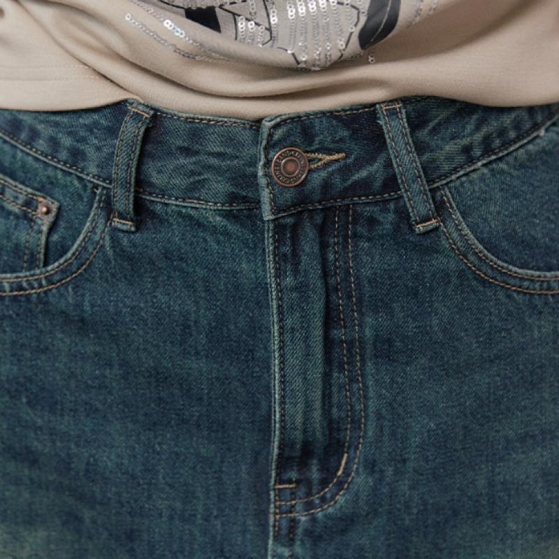 MAxzA NAturAl WAshing A Line Denim Skirt Zc10qs009on