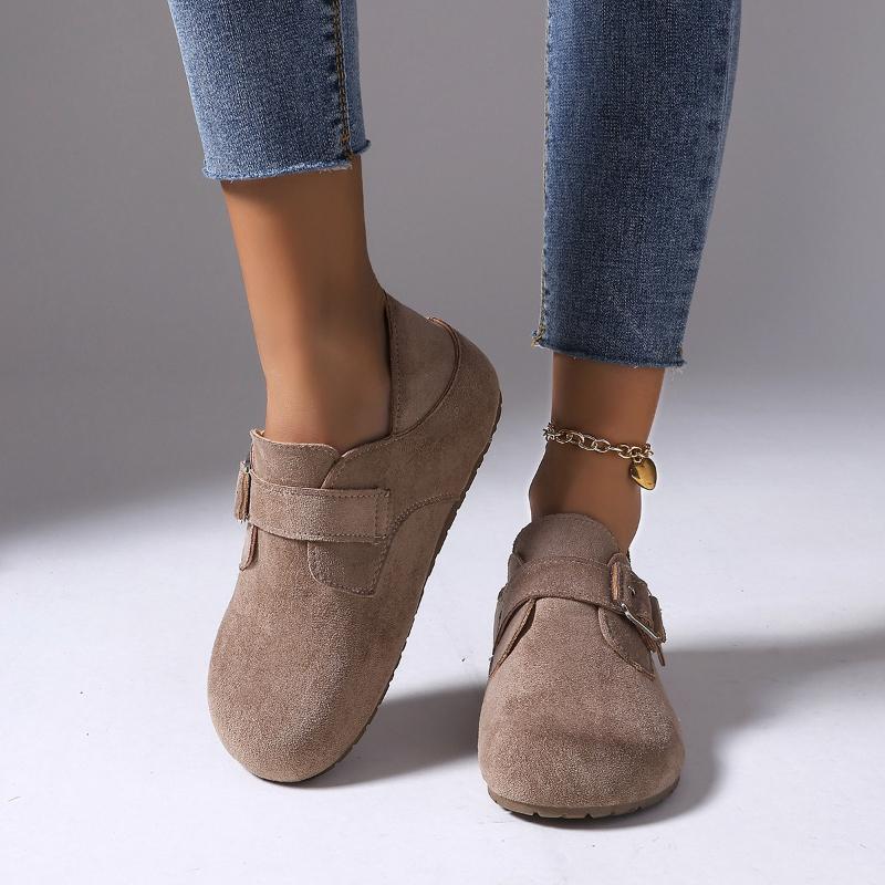 2026 New Women's Casual  Large Size  Lightweight New Fall Winter Shoes Vintage Style Cow Suede Leather Shoess