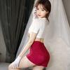 Sex lingerie female pure desire passion stewardess role uniform suit sexy deep split small chest seduction pajamas