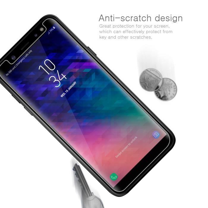 Skärmskydd - IVENCASE - Samsung Galaxy A6 2018 - Härdat glas - Ultratunt 0,26 mm - Okrossbart