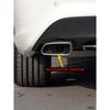 Stainless Steel Exhaust Pipe Decor Trim For Mercedes Benz CLA C117 SLK 2009-2016 2 Pcs Polished Tail Throat Cover Auto Parts