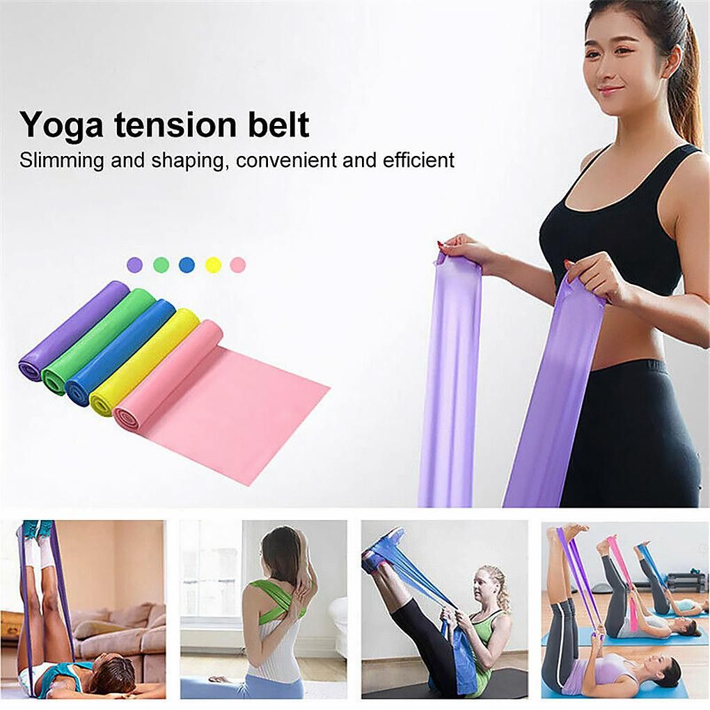 Unisex Yoga Fitness Resistance Band Gym Strength Training Elastic Strap