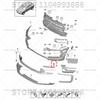 For Porsche 2022 2023 2024 2025 Macan (95B) BUMPER COVER SPACER PANEL OEM 95B807823COK1 95B807824COK1 95B807823C 95B807824C
