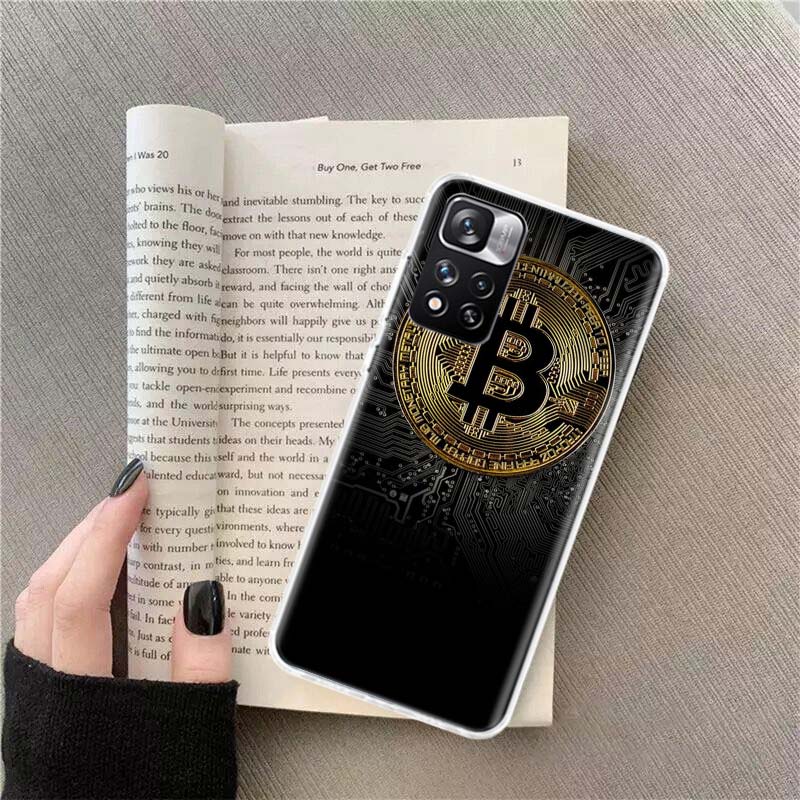 Virtual currency bitcoin Phone Case For Xiaomi Redmi Note 14 13 Pro Plus 5G Cover 13C 14C 12 12C 9 9T 9C 10 10C 8 7 6 10A 9A Pro