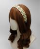 Maia Geometric Pattern Headband - Beige