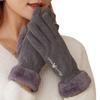 Tri-polar Women's Fur Cuff Warm Touchscreen Gloves TP3392