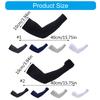 Sun Protection Cooling Arm Sleeves for Female Male Outdoor Activity Cooling Sleeves High Absorbent Ice Silk Arm Cover