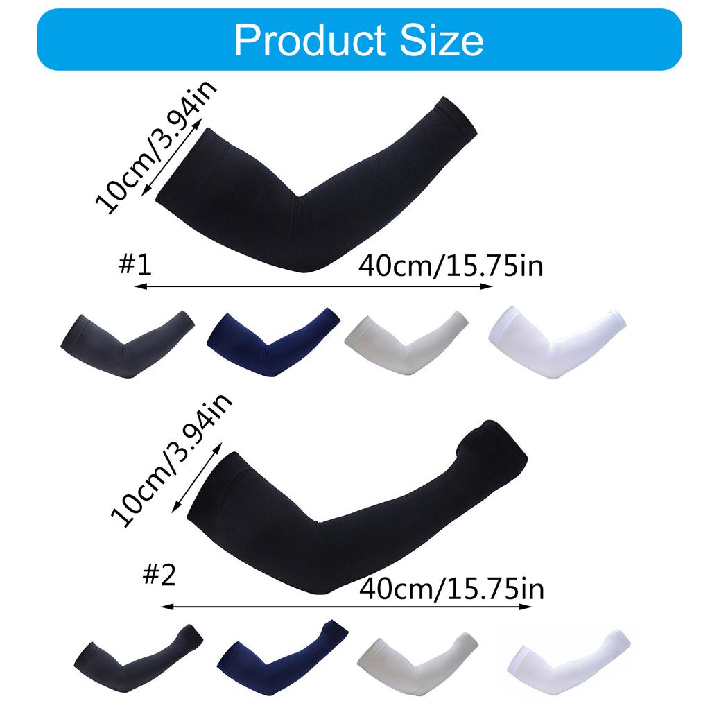 Sun Protection Cooling Arm Sleeves for Female Male Outdoor Activity Cooling Sleeves High Absorbent Ice Silk Arm Cover