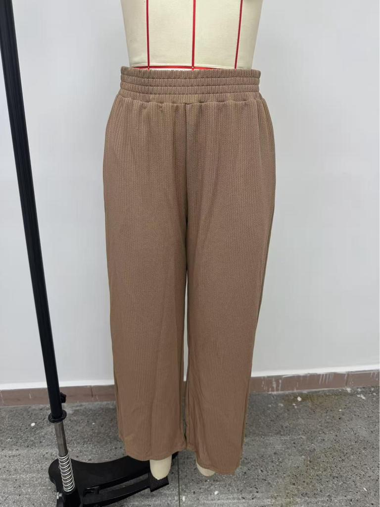 2025 Women's Spring Fashion: Mid-Waist Elastic Wide-Leg Pants
