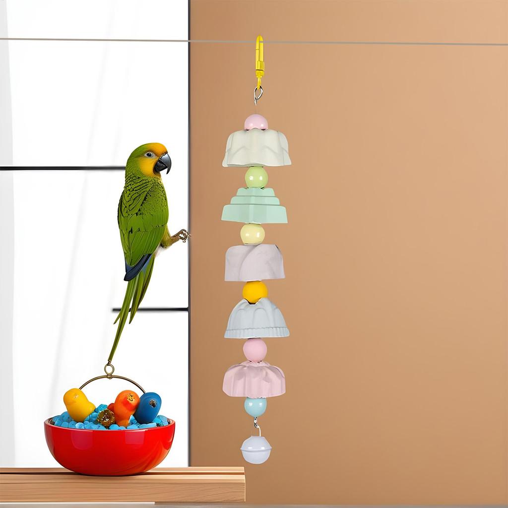 Bird Cage Toys Multifunctional Pet Grinding Supplies Colorful Parrot Beak Grinding Stones Toys For Macaws Sparrow Parakeet