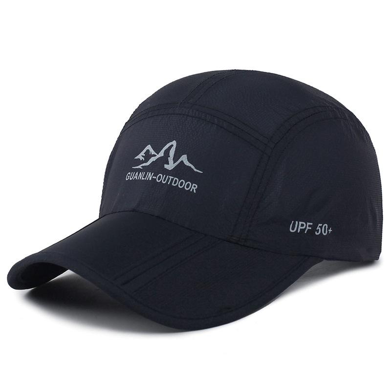 Quick-drying Hat, Summer Outdoor Sunscreen Mountaineering Hat, Men's and Women's Ultra-thin Breathable Three-fold Summer Hat, Korean Baseball Cap