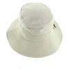 Great HERMES Hat Leather Bucket Hat Beige Cotton Women 56 Used