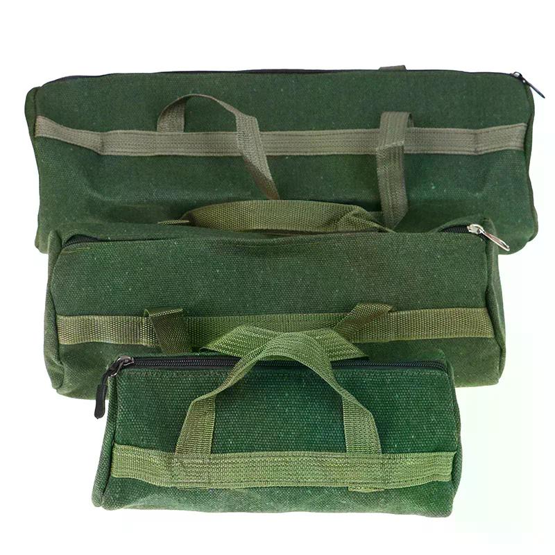 1Pcs Durable Thicker Canvas Tool Pouch for Electrical Tool Storage Organizer Bag