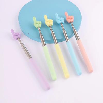 Bâton de Lecture Rétractable Métallique Couleur Macaron Pointeur d'Enseignement Télescopique Pointeur Manuel pour Enseignants Lecture pour Enfants d'École