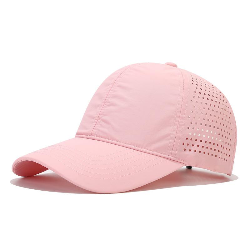 Cap Light Plate Large Brim Baseball Cap Fashion Quick-Drying Mesh Hat Outdoor Sunshade Sun Hat Print Embroidery