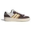 Adidas Originals Rivalry Low Comfortable Simple Shock Absorption Durable Low-Top Sneakers Unisex Sneakers White Brown IH0499
