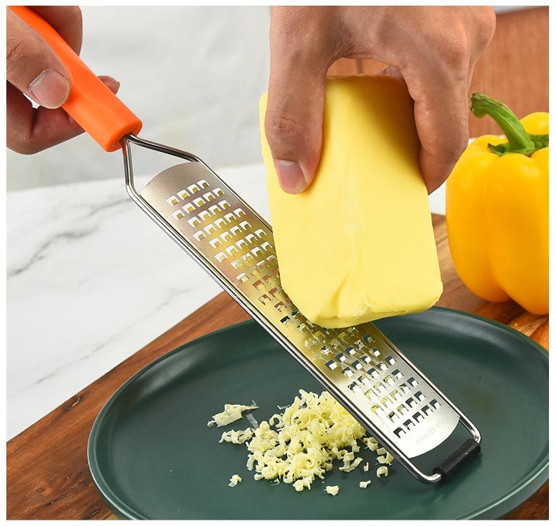 Stainless Steel Multi-Purpose Grater and Zester for Cheese, Lemon, and Chocolate