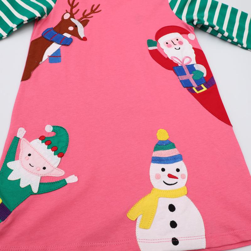 New A-Line Long-Sleeved Dresses for Girls, Perfect for Spring and Autumn