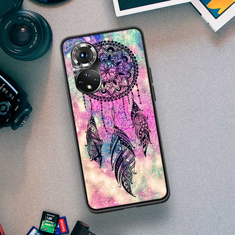 Funda Telefon Tapet Prindător de Vise Colorat Pentru Huawei P Smart 2021 Y5 Y6 Y7 Y9 Honor 50 20 Pro 10 10I 9 9X Y9S 8 8A 8X 8S 7S
