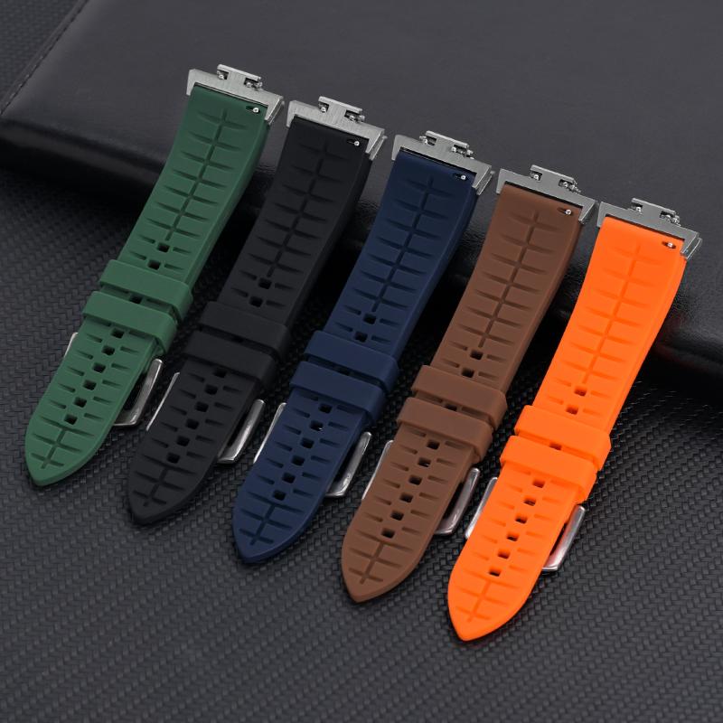 Rubber Strap with Adapter for Tissot PRX Series T137.407/T137.410 Super Player 40mm New FKM Quick Release Watch Band 12mm
