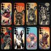 Cartoon French Bulldog  Phone Case For Samsung S25/S24/S23/S22/S21/S20/Plus,Fe,Lite/Others Black Cover
