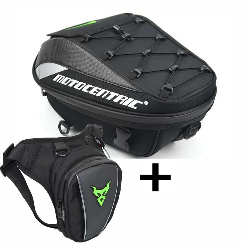 Motorcycle Bag Waterproof Drop Leg Side Bags Backpack Tail Multifunction Rear Seat Bag High Capacity Ride Outdoor For Cafe Racer