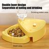 Dog Food And Water Bowl Automatic 500ml Pet Feeder Puppy Feeding Dispenser For Balcony Apartment Indoor Outdoor Winter Home