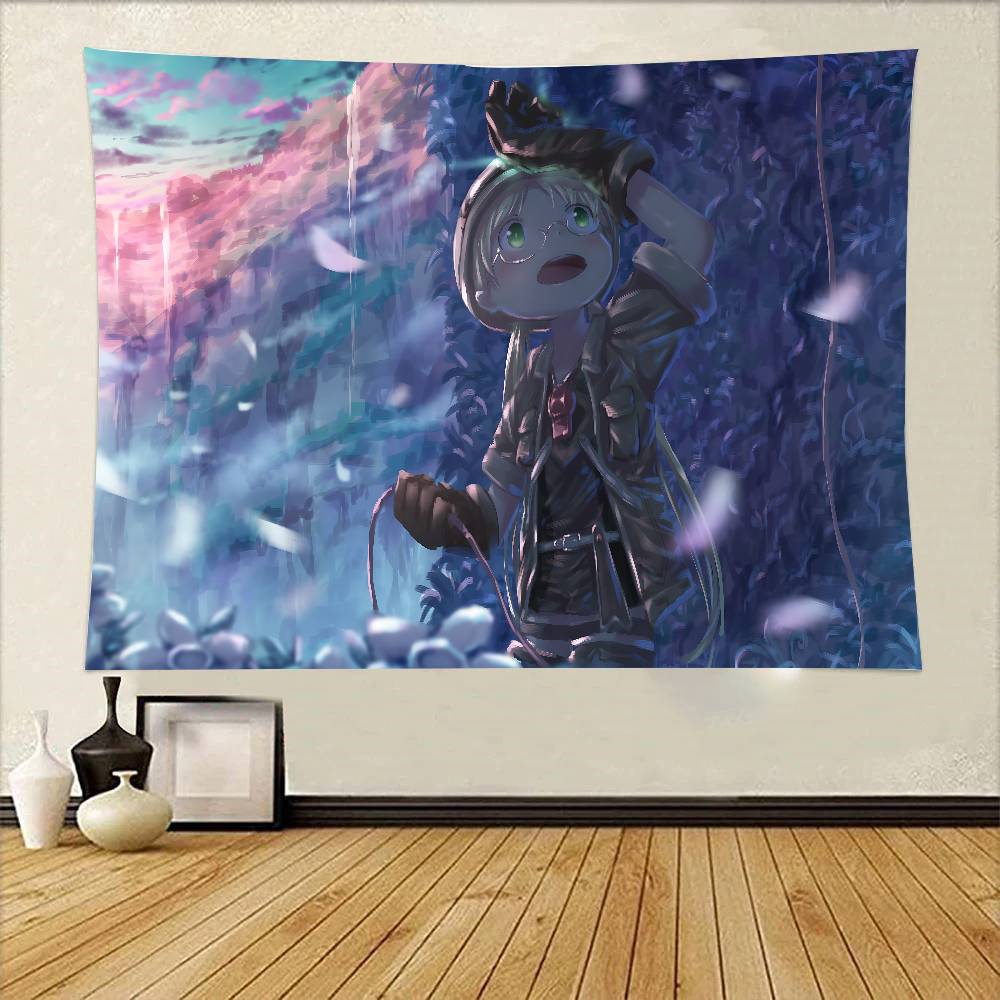 MMade In AAbyss Wandteppich zum Aufhängen Gedruckter Polyester-Wandteppich INS Dekoration Wanddekoration