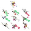 Silicone Letter Bag Charm Keychain Heart Pendant Letter Bag Decorative Pendant Suitable for Romance Present Exchange