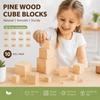 10pcs Woodwork Craft Wooden Cube Unfinished Blank Handmade Material Hobby Wooden Square Block