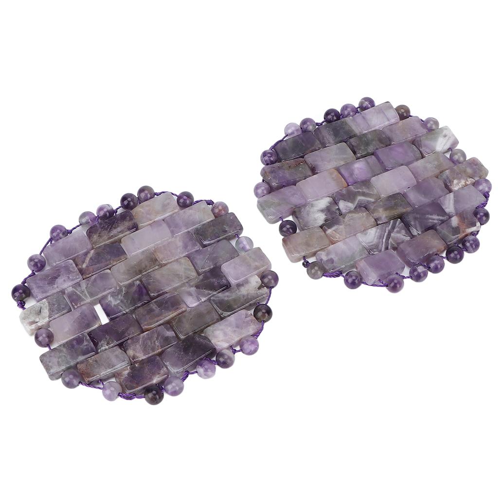 Amethyst Augenpackung Falten Schwellungsbeseitigung Augenringe Aufhellung Jadestein Augenmassagegerät