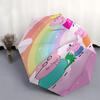 Peppa Pig Family Magic Wand Rainbow Outdoor Umbrella - Automatic Open/Closed, Foldable Design, 8-Bone Iron Frame, Festival Gift for Fans and