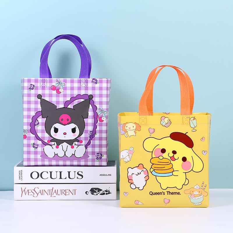 Cross-Border Explosion Sanrio Cartoon Student Tote Bag, Creative Non-Woven Shopping Bag