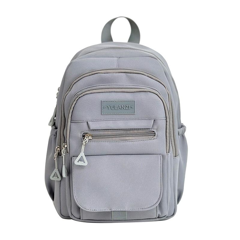 Schoolbag high-value junior high school large-capacity schoolbag female high school college student niche backpack simple versatile computer backpack