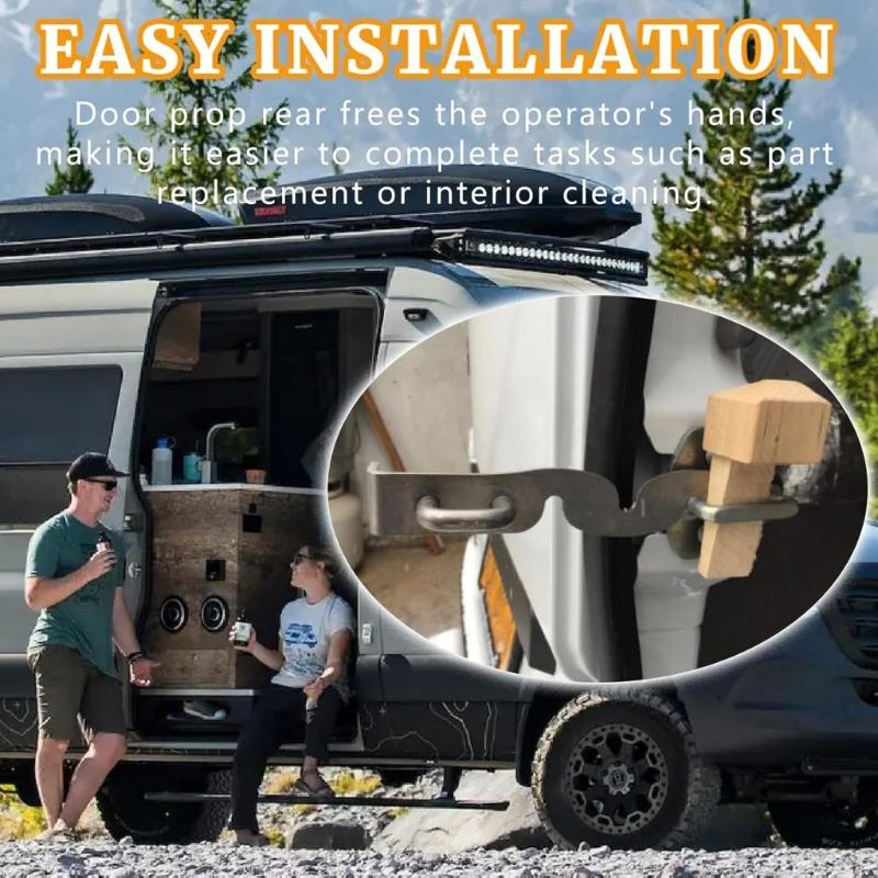 2025 Installation Rear Door Props Replacement Heavy Duty Metal Back Door Props Holder for Transit Sprinter NCV3 VS30