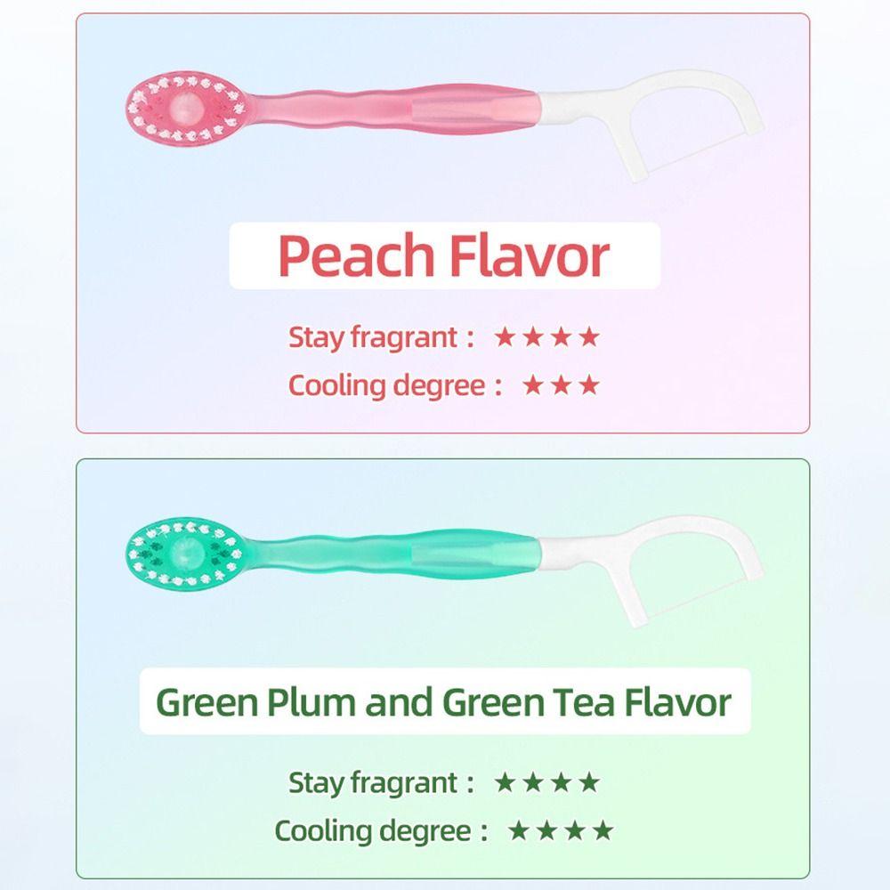 26Pcs 5 In 1 Mini Travel Toothbrushes Oral Care Soft Toothbrush with Freshening Bead with Floss&Toothpaste&Tongue Scraper