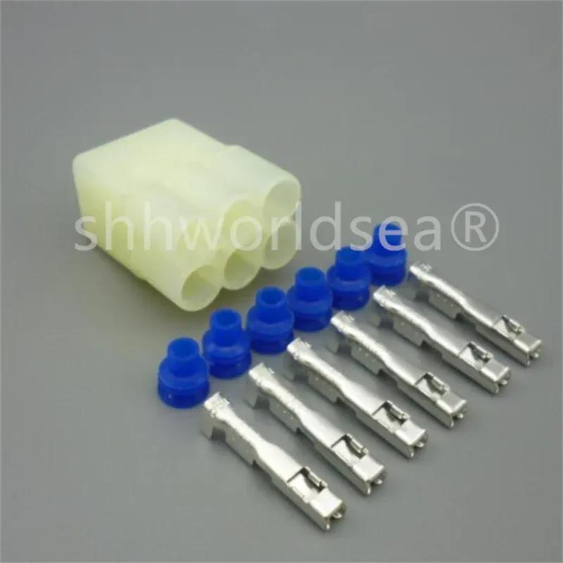 Shhworldsea 6 Pin 2.2mm HM 090 Female And Male Motorcycle Connector 6189-6171 6180-6181 Electrical Connector FOR Fit Toyota