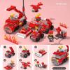 142Pcs City Fire Truck Fighting Building Blocks Sets Fire Brigade Car Model Toy Small Particles Bricks DIY Educational Toys For Children 6+