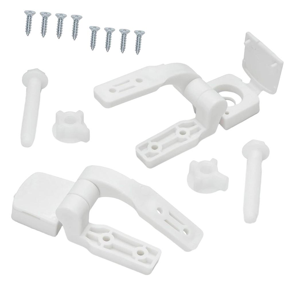 Durability Plastic White Easy Install Nuts Package Content Pair