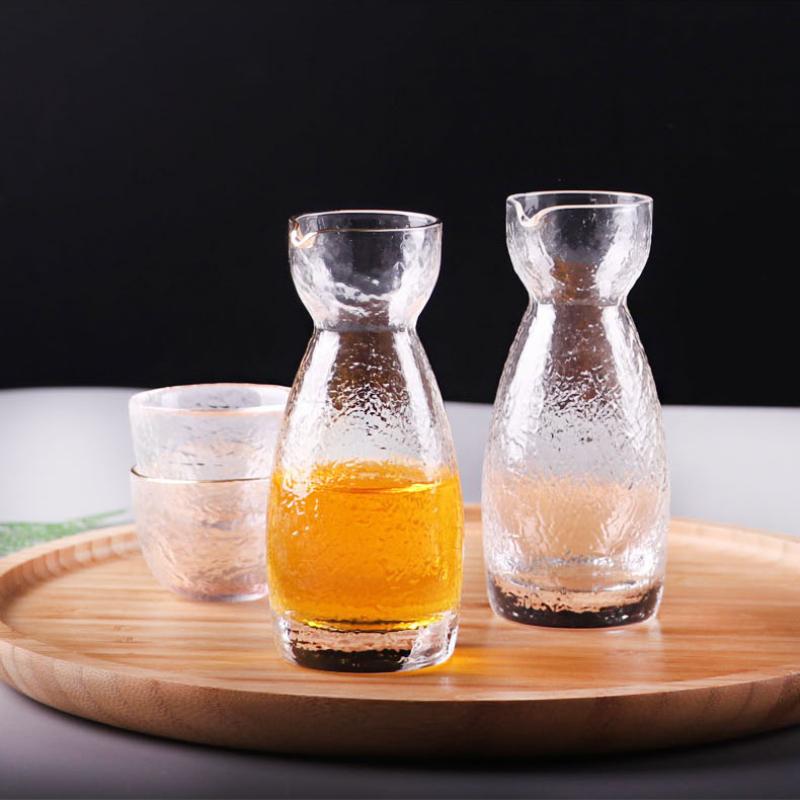 Japoński Styl Szklanki do Sake Zestaw Kubków Kreatywne Przezroczyste Kubki do Herbaty Akcesoria do Wina Czajniczek do Sake Kubek Wino Whisky Zestaw Kieliszków Shot Nowy