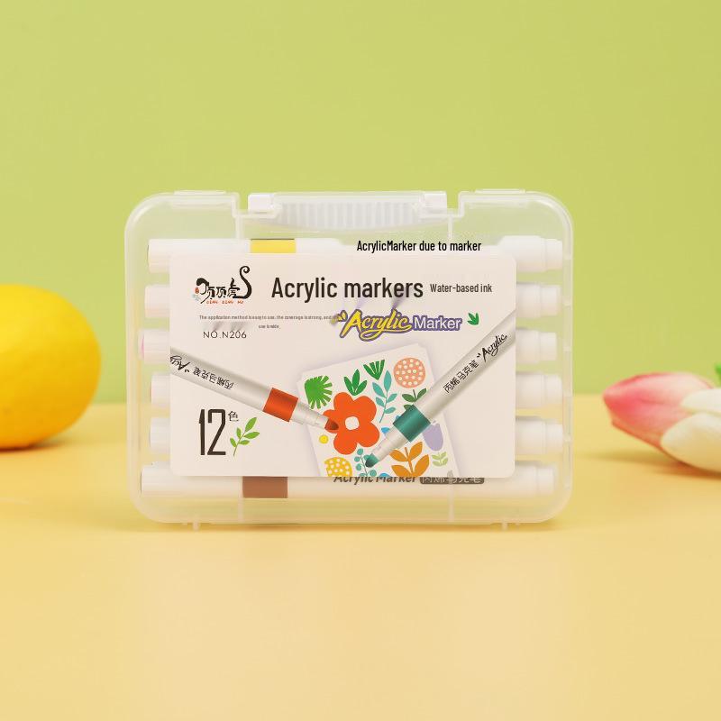 

Акриловые маркеры Dingdinghu круглый корпус, цветные, для рисования и граффити