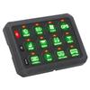 12 Gang Switch Panel Bluetooth RGB Button Circuit Control Relay System with 100A Circuit Breaker DC12‑24V