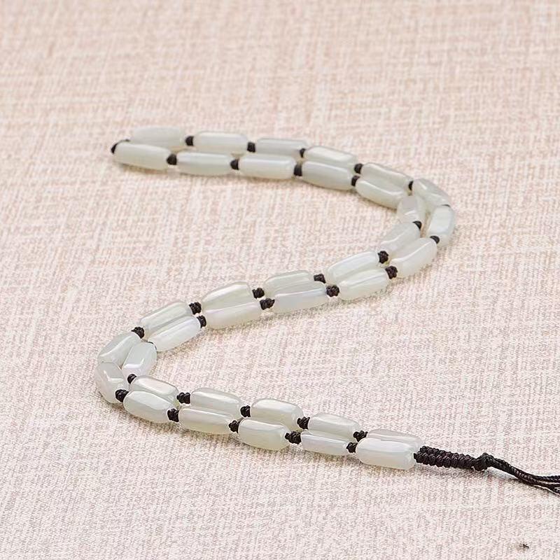 

Hetian Yellow Jade Jadeite Pendant Lanyard Necklace