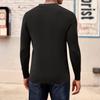 Men's Pullover Collar Knitted Jumper Classic Button Jumper Casual  Long Sleeve Shirt