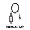 Advanced 6.4V Charger SM3P 600mA Battery Charging Cord with Safe Protections for Engineering Vehicle, Toy Car Black