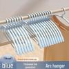 Mansa Jiarun Thickened Light Blue Anti-Slip Hangers (20-Pack)