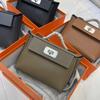 I Sac Kelly cuir véritable cuir de vachette bandoulière unique diagonale double bandoulière grande capacité sac mode sac ravioli