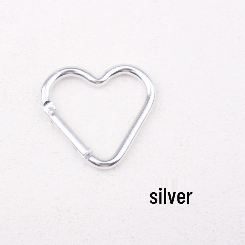 Heart-Shaped 44x40mm Carabiner Climbing Hook for Backpacks