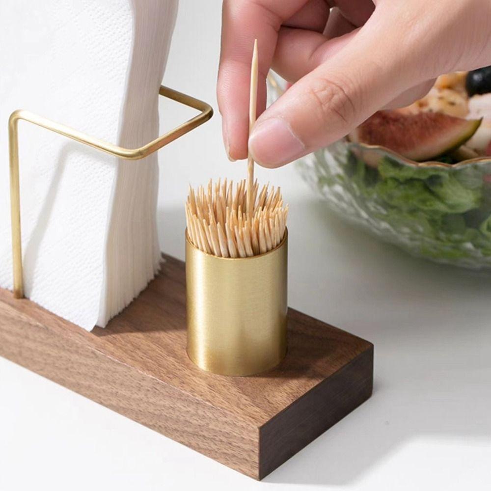 Metal Tissue Box Gold Tissue Dispenser Multi-use Napkin Holder  Restaurant